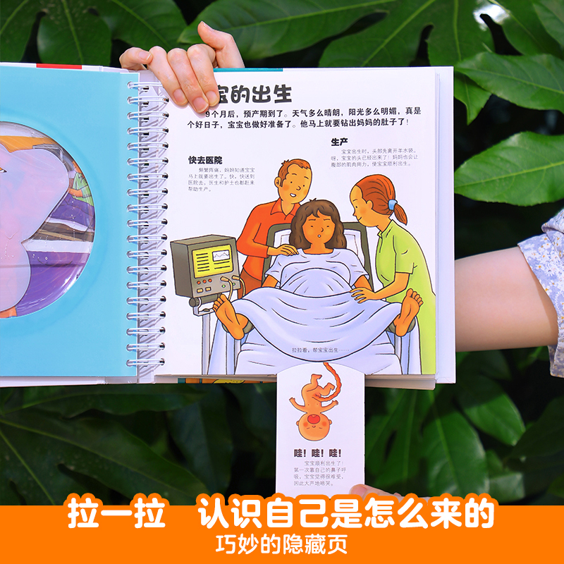 [5册全套]我们的系列 [正版] 我们的身体3d立体书儿童0-3-6岁性启蒙羊水袋幼儿早教书籍科普翻翻小学生人体百科全书