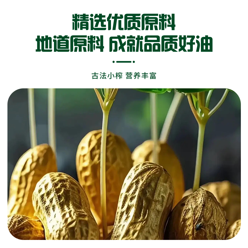 海天古法小榨花生油(铁瓶)1L高清大图