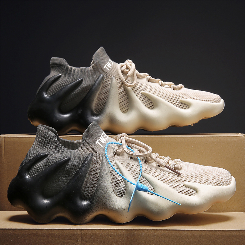 tweak夏季椰子运动鞋透气八爪鱼网鞋潮流飞织男鞋百搭休闲板鞋耀