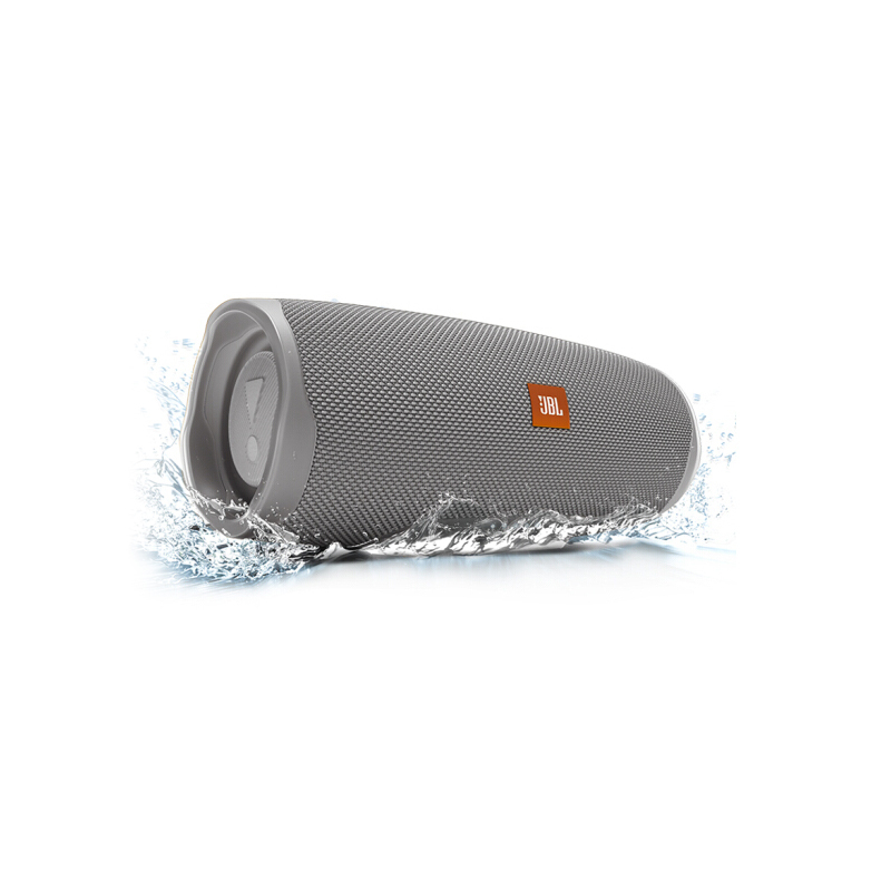 JBL Charge4 音乐冲击波四代 便携式蓝牙音箱 低音炮 户外迷你音箱 防水设计 增强版赛道扬声器 灰色