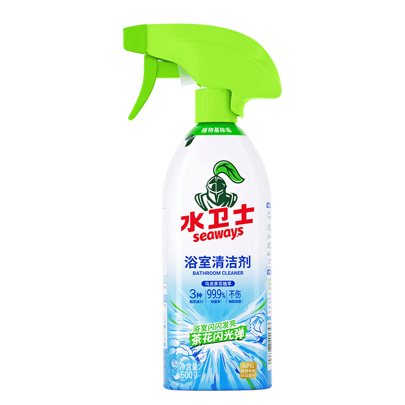 水卫士 浴室清洁剂玻璃地板瓷砖水龙头卫生间厕所马桶清洗剂500g