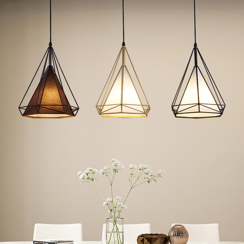 知渡照明led吊灯餐厅灯具三头吸顶餐吊灯饰现代简约创意cd