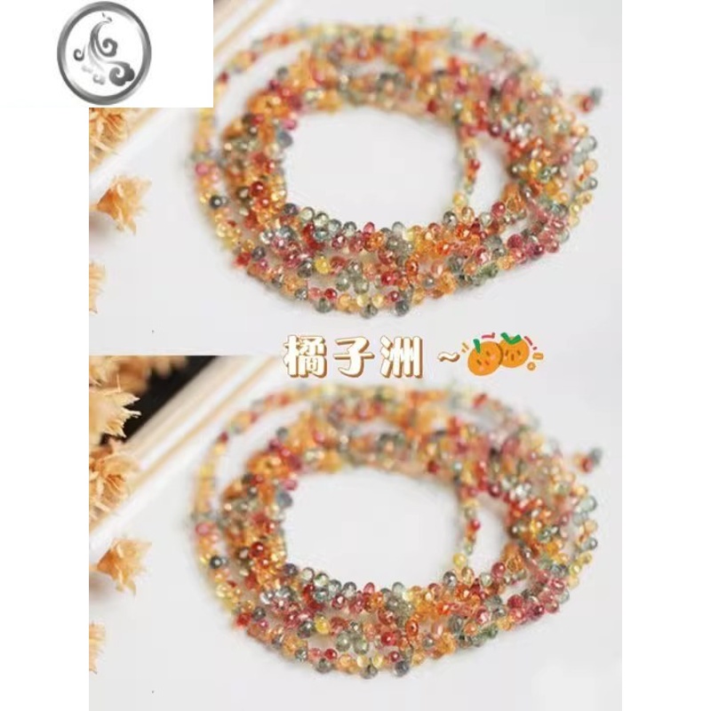 JiMi橘子洲适合夏日佩戴小众手链文艺女款俏皮精致串珠仿水晶手链高清大图