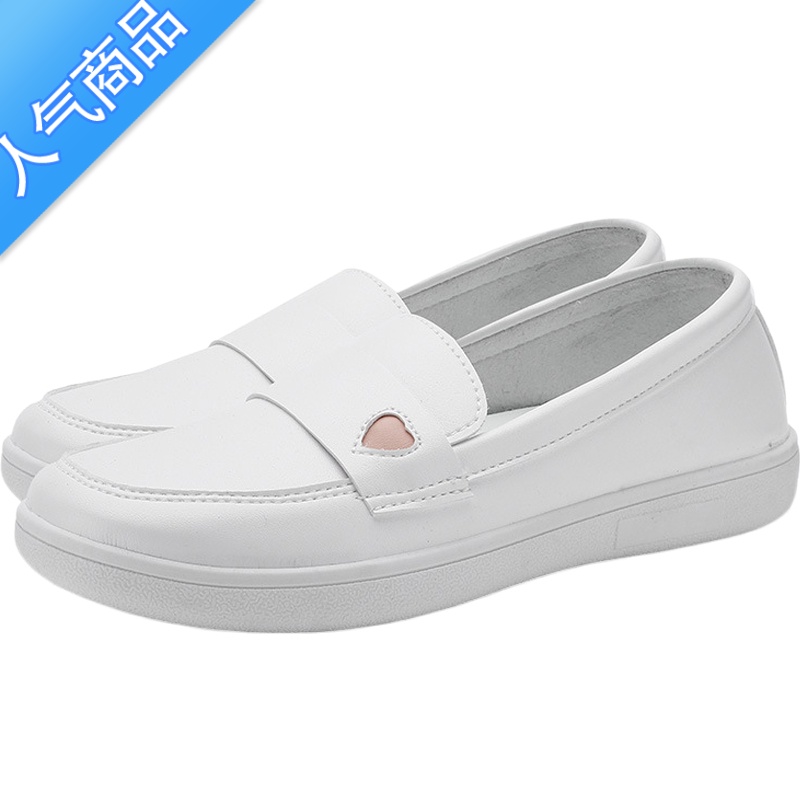 SUNTEK平底护士鞋女夏季新款医护专用工作鞋休闲舒适软底防滑透防作平用高清大图