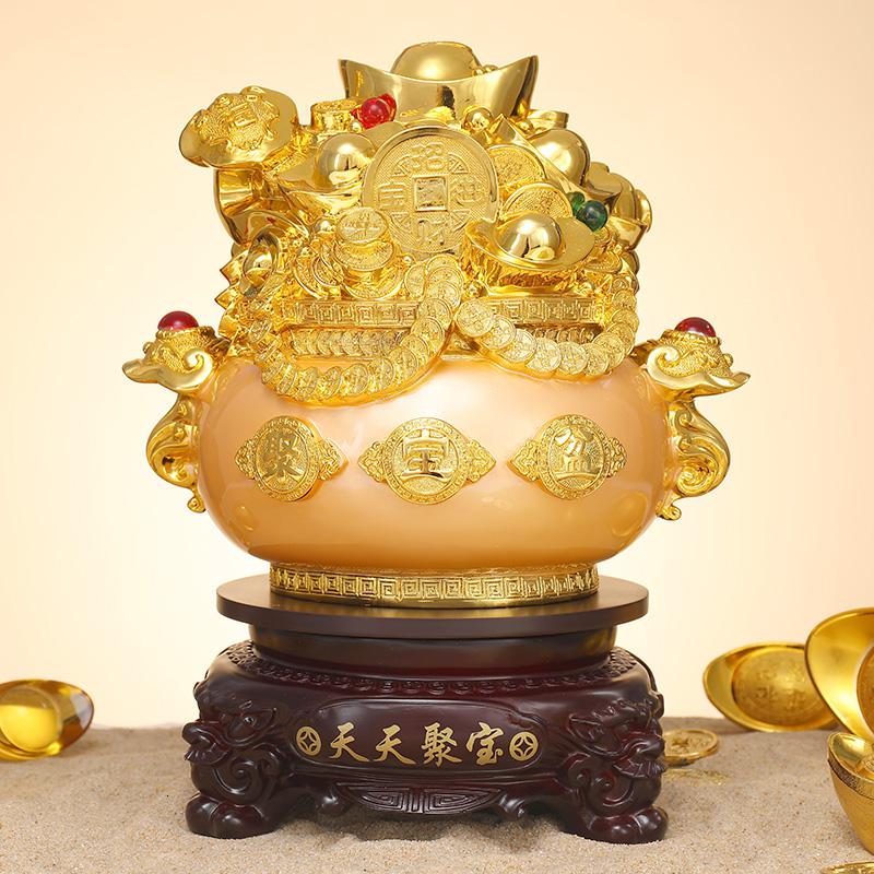 美帮汇摆件金元宝公司前台收银台装饰品店铺开店开业送礼高清大图