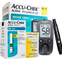 罗氏(ROCHE)活力型家用血糖仪全自动智能免调码滴入式血糖套装【血糖仪+100片试纸+100采血针】