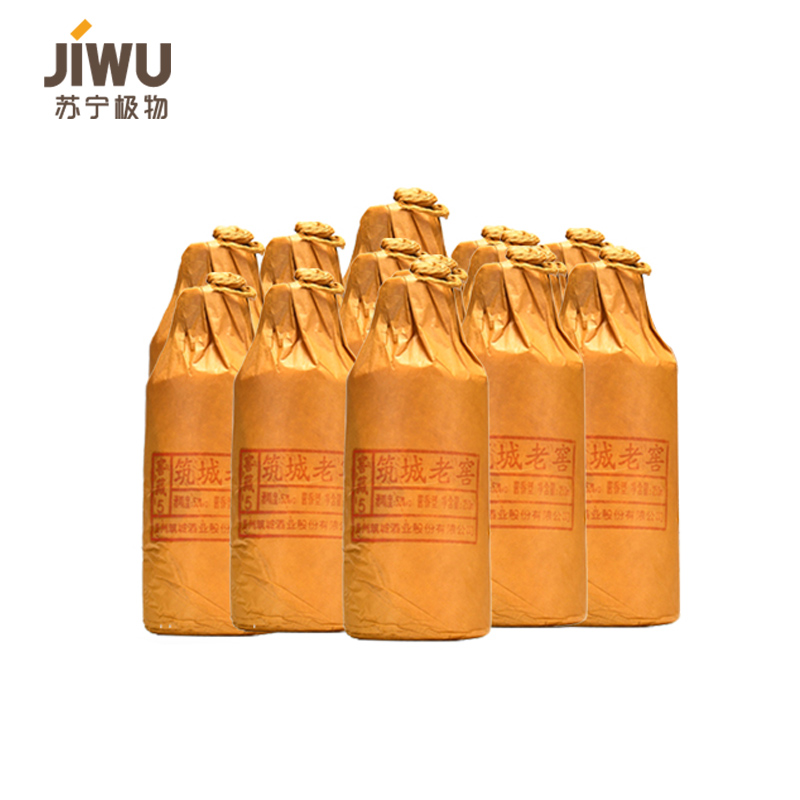 苏宁极物贵州茅台镇酱型香型白酒53度纯粮食酿造正宗白酒筑城老窖窖藏5白酒酒水批发整箱窖藏5年白酒250ml*12瓶装酱酒高清大图