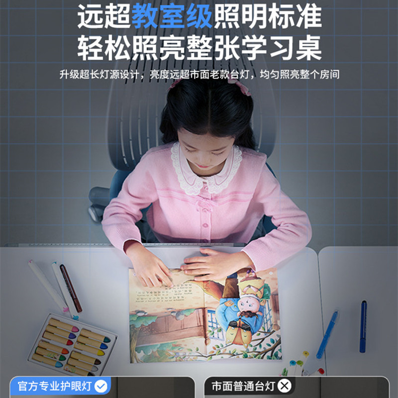 瑞界 台灯学习护眼专用防近视 充插两用/8000毫安超长续航/千元NIR红光护眼/时间显示/国AA级照度/近视防控认证高清大图