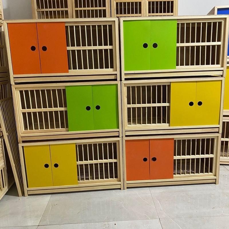上翻60.30.35 鸽子信鸽巢箱配对笼赛鸽配对巢箱实木鸽子笼鸽具木制笼子