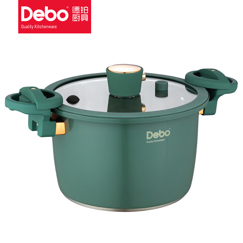 德铂(Debo)墨菲特(微压锅)DEP-DS306 口径:24cm 绿色