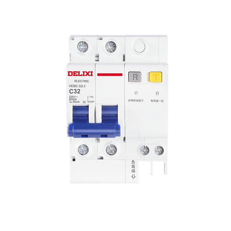 德力西(DELIXI)空气开关 HDBE32LE2C32 家用空开带漏保小型漏电保护断路器 2P32A