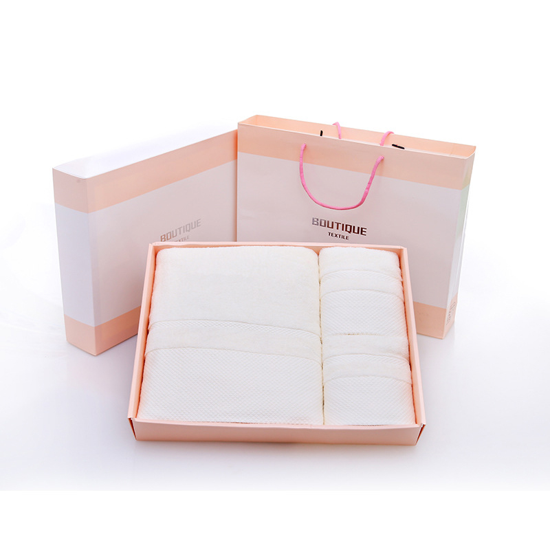 铁迅 毛巾浴巾三件套礼盒 I177 套高清大图