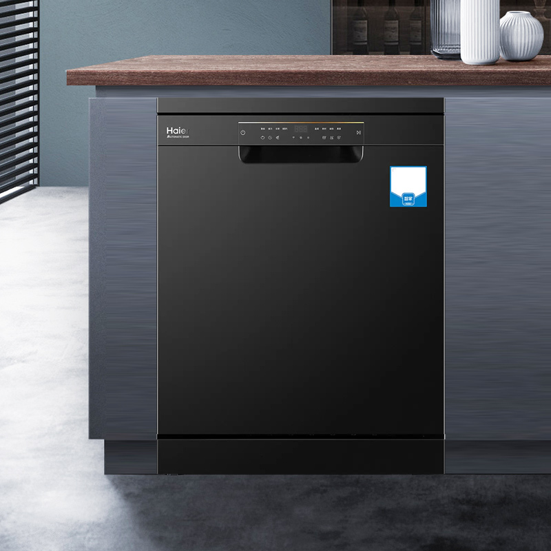 海尔(haier)13套大容量嵌入式家用洗碗机w10智能变频双重消毒开门速干