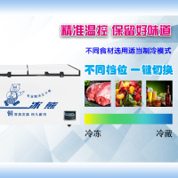 冰熊(bing xiong)BC/BD-518升商用大冰柜 卧式大冰库冷柜 冷藏冷冻转换展示柜 卧式双门顶开冰柜