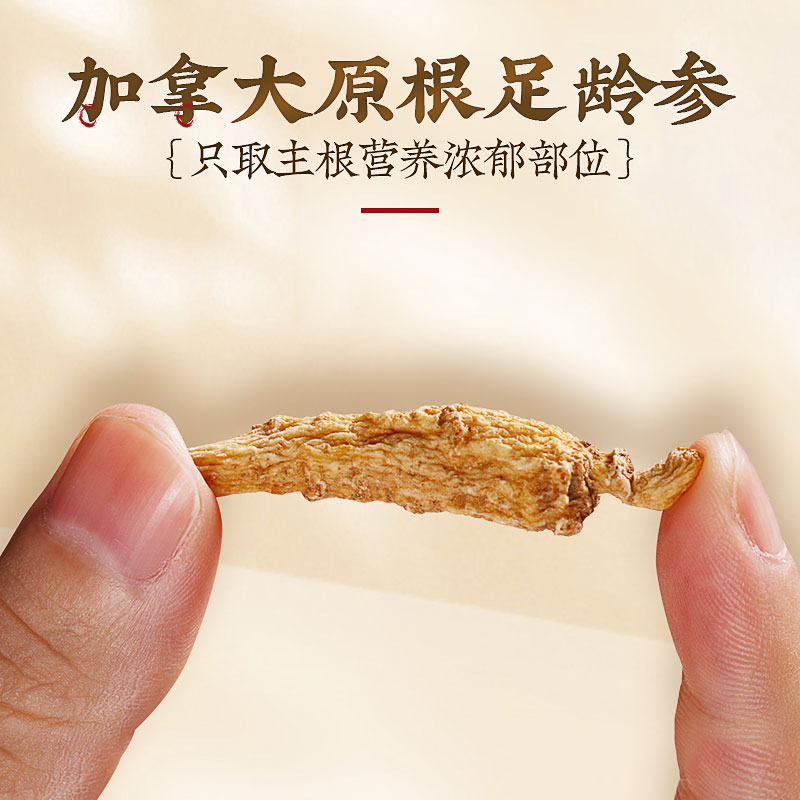 庄民 加拿大进口西洋参花旗参段0.5g/支 5g*20包高清大图