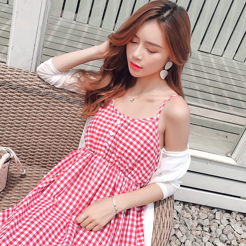 迪鲁奥（DILUAO)LYL 孕妇装夏 孕妇连衣裙夏中长款夏装套装 孕妇两件套裙子 宽松时尚孕妇裙子F363-42