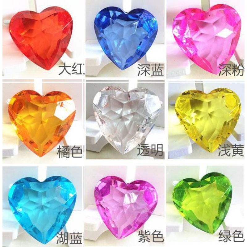 菱形早教水晶石按斤宝石迷你七彩幻彩砖石钻石儿童亚克力女童玩具 手推车+30颗中钻(有孔)EP高清大图
