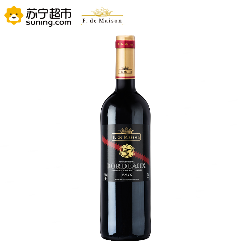 法国原瓶进口美圣世家仙马园波尔多AOC干红葡萄酒红酒整箱装750ml*6(新老包装交替发货)高清大图