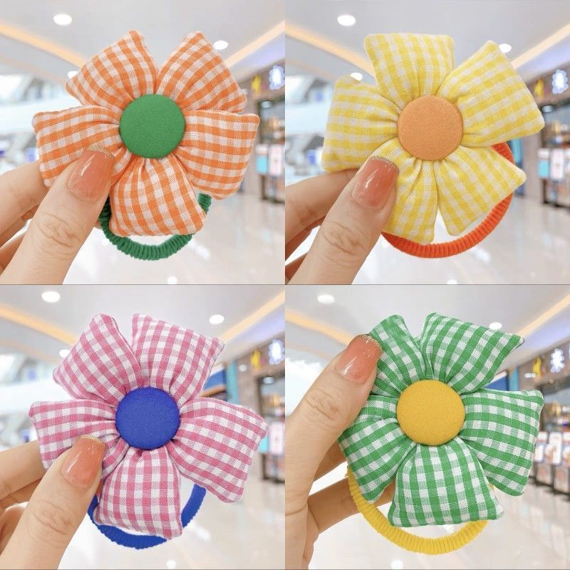 太阳花儿童头绳女童发圈不伤发可爱花朵扎马尾头饰女童橡皮筋发饰