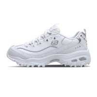 Skechers斯凯奇D’lites低帮鞋厚底中跟熊猫鞋 蛇纹拼接轻质新潮老爹鞋运动鞋女士11979
