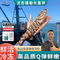沈志雄东山岛海鲜野生大斑节虾竹节虾明虾基围虾400g4-6条/盒共2盒净重800g