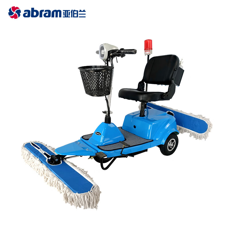 亚伯兰(abram)YBL3-H 驾驶式锂电池电动 三轮推尘车——加配警灯+工具箱 物业保洁工厂商用拖地车高清大图