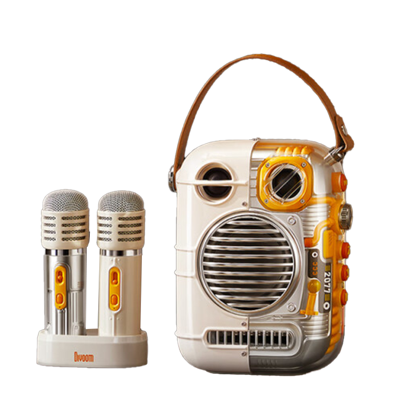 Divoom点音k歌蓝牙音响带双麦克风家用话筒音箱一体家庭ktv户外便携式唱歌音箱节日礼物 东方玲珑pro高清大图