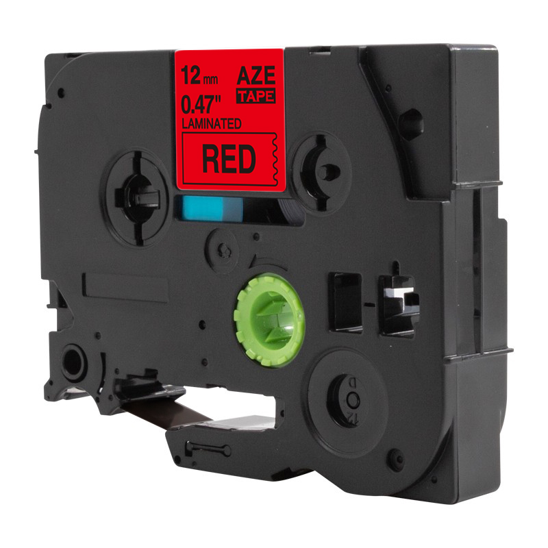 爱墨 AZE-431标签色带红底黑字12mm /个高清大图