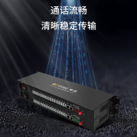 博扬 数字电话光端机16路电话+2路百兆网络隔离 16路对讲语音+2路物理隔离以太网光纤传输BY-16P2EV