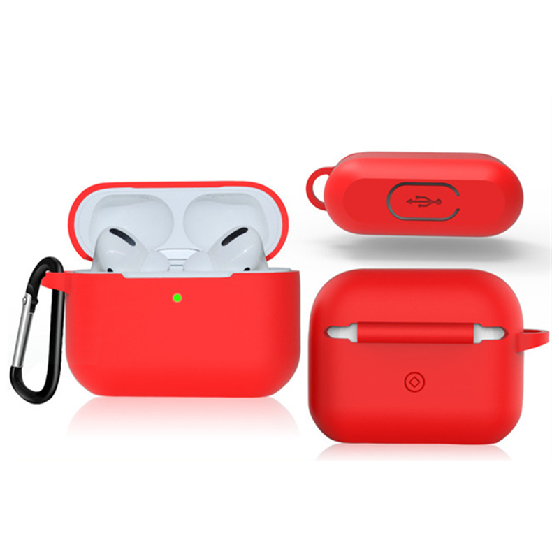 VIPin 适用苹果airpods pro保护套airpods 3代液态硅胶软套无线蓝牙耳机超薄防摔保护壳 蓝色