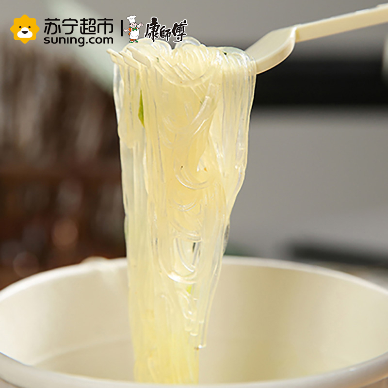 康师傅汤品粉丝菌菇炖鸡汤味40g/杯公仔方便杯装泡米粉米丝杯面