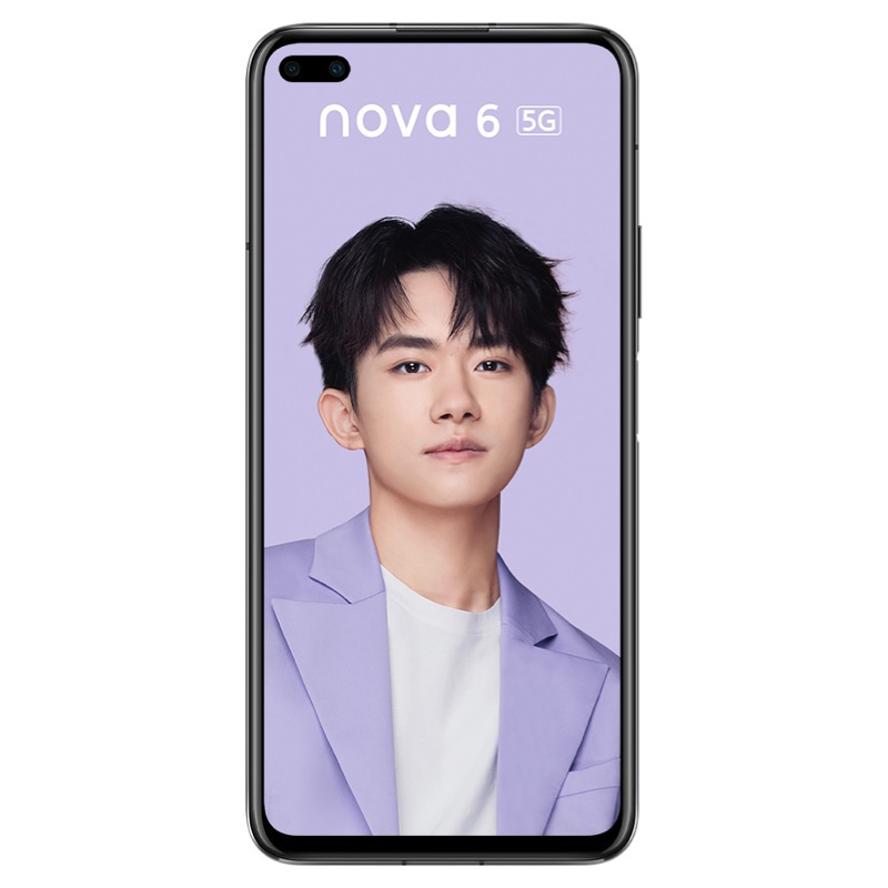 华为/HUAWEI nova 6 5G 8GB+256GB 亮黑色 前置广角双摄 3200万自动对焦 移动联通电信5G拍照全网通手机