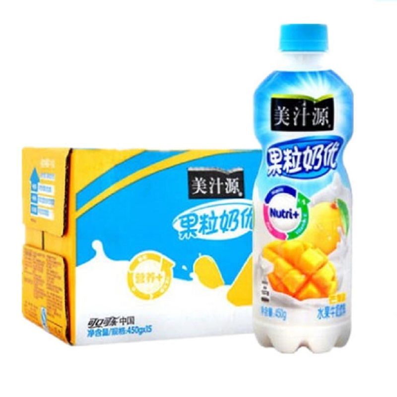 美汁源芒果味果粒奶优