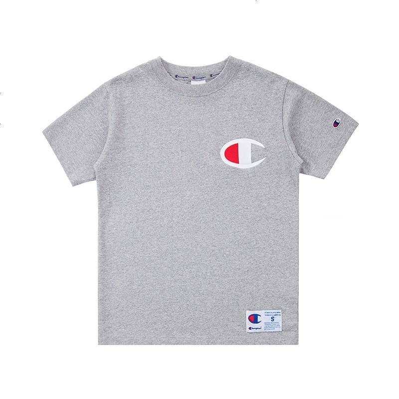 champion冠军男装刺绣大clogo夏季纯棉短袖t恤男女同款c3f36202