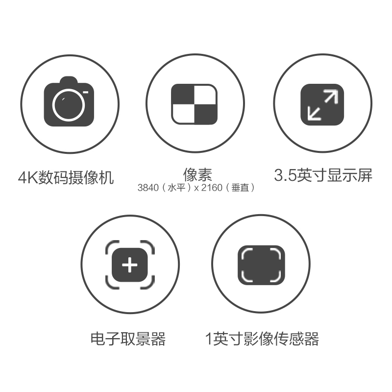 索尼(SONY) PXW-Z150（128G卡+包+电池+三脚架+麦克风）4K数码摄像机 约829万像素 3.5英寸屏
