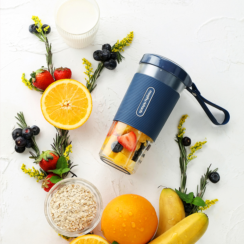 摩飞便携式榨汁杯家用小型无线充电迷你电动料理果汁机学生宿舍雅粉色