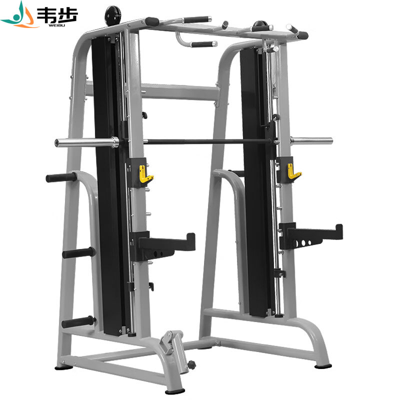韦步FLT003史密斯机健身房深蹲架商用龙门架综合训练卧推杠铃架健身器材高清大图