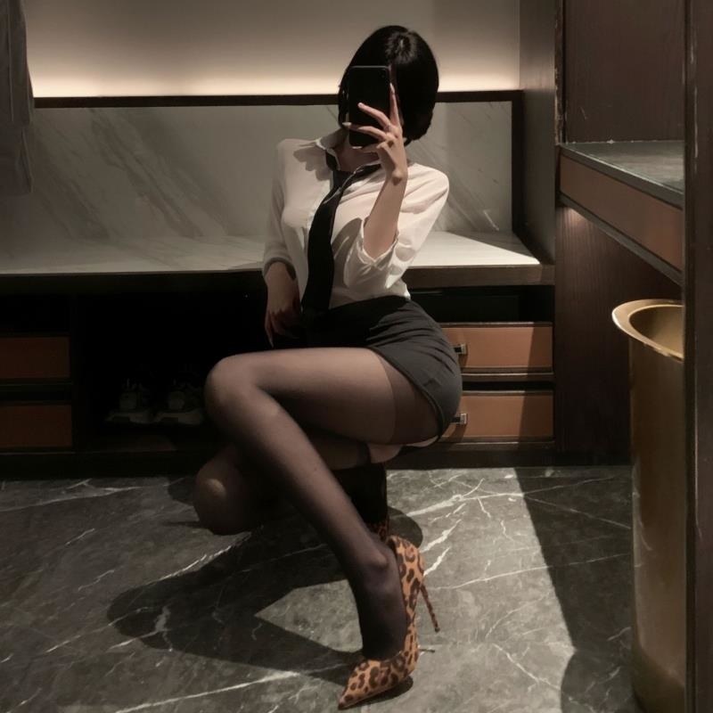 姿美夜酥秋新品情趣内衣女性感紧身包臀秘书制服诱惑透视夜店套装高清大图