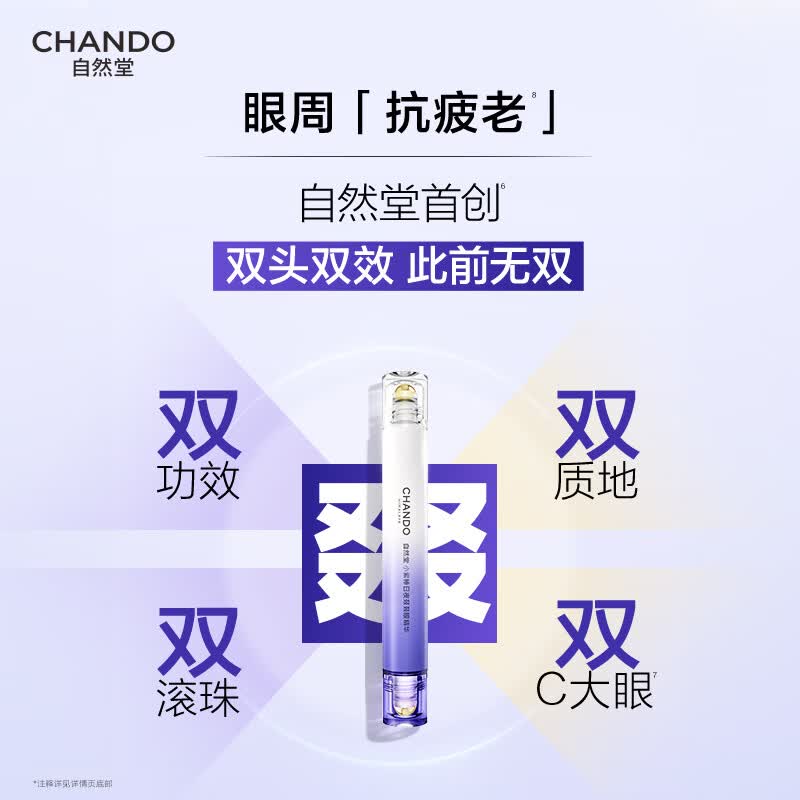 自然堂 小紫棒日夜叕叕眼精华3+3mL*1支(单位:支)高清大图