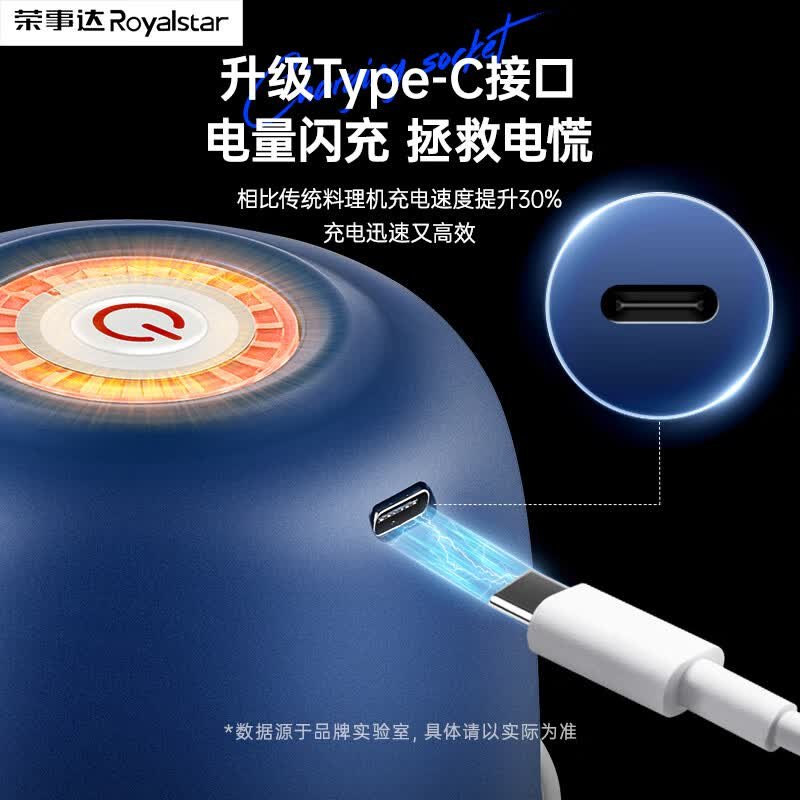 荣事达(Royalstar)蒜泥捣碎器电动捣蒜器小型6刀片搅拌机(单位:个)高清大图