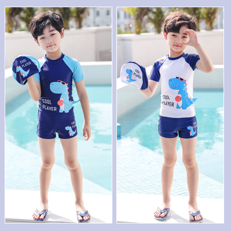 佑游儿童泳衣男中大童宝宝游泳衣泳裤套装男童分体沙滩泳衣泳装