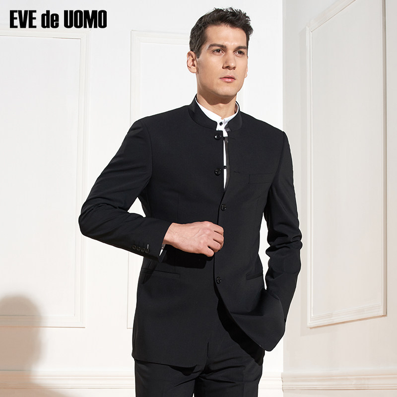 依文男士套装西服上衣意大利进口羊毛西装商务外套男ea570362视频