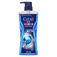 清扬(CLEAR)男士平衡控油沐浴露 冰凉酷爽 600G[联合利华]