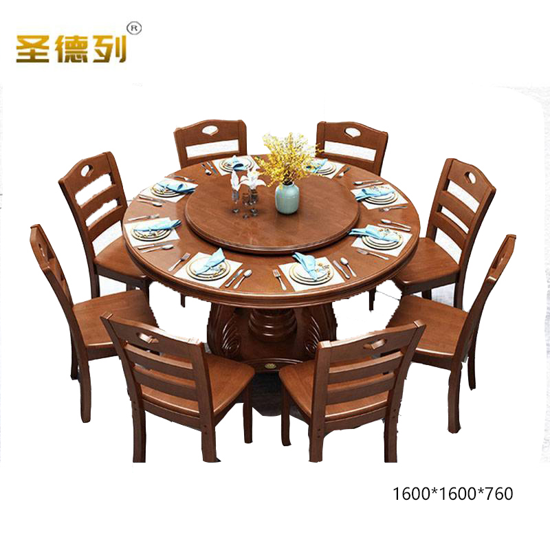 圣德列餐桌一桌八椅M-3 1600*1600*760mm