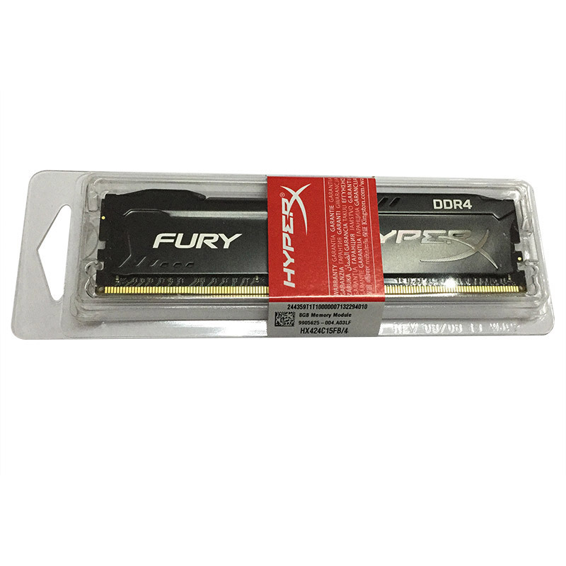 金士顿(KINGSTON)DDR4 2400 4GB 台式机内存 骇客神条 Fury雷电系列