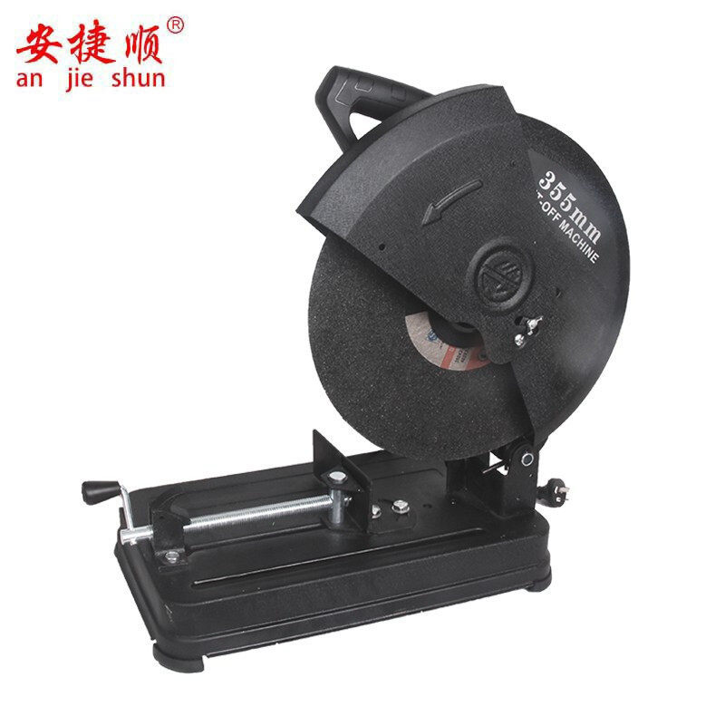 安捷顺型材切割机355大功率钢材木材铝材多功能切割机锯铝机家用钢材机木工无齿锯 旗舰工业加强款+砂轮片(工具箱+手套)