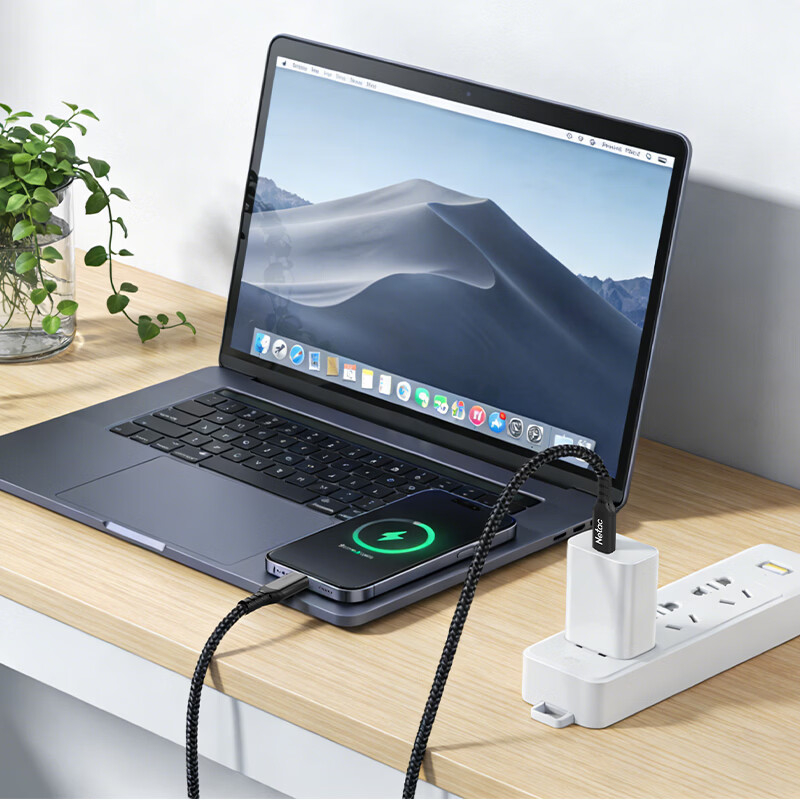 朗科(Netac)QD402多功能双头Type-C数据线 1M 黑色高清大图