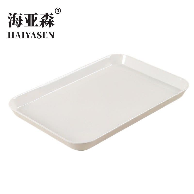 海亚森 食品级A5密胺材质托盘 34.3x23.6x2.6cm 395g TK-2036图片