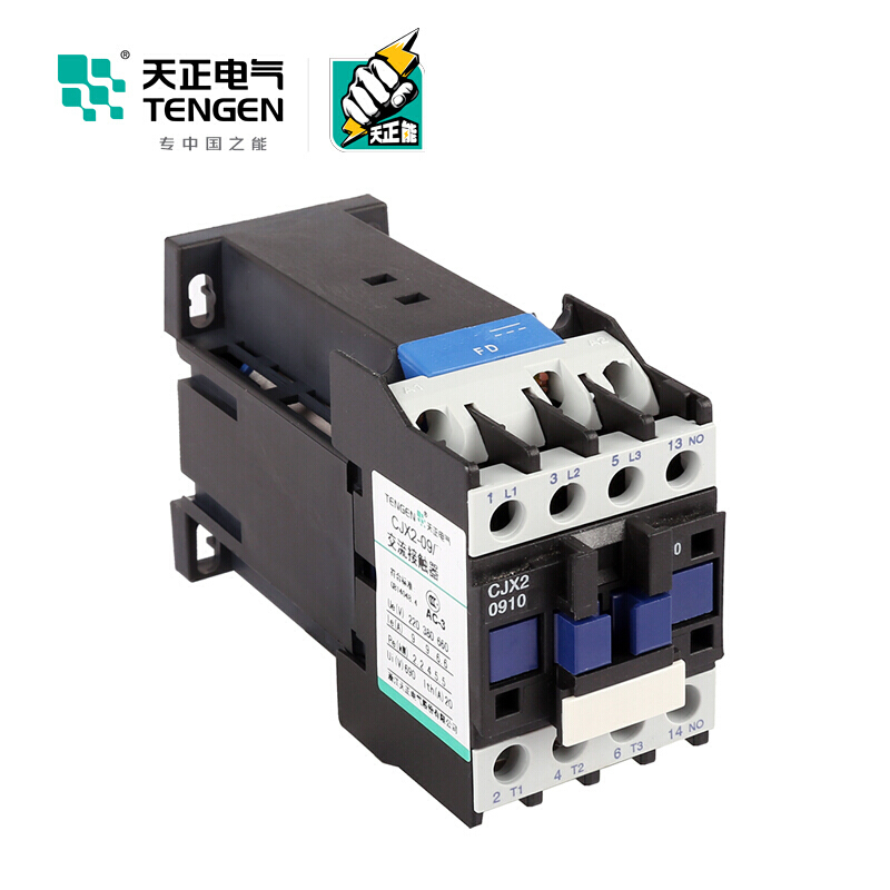 天正电气 CJX2-0910 36V 3NO 1NO 9A 交流 50/60Hz 3P 02010070024 交流接触
