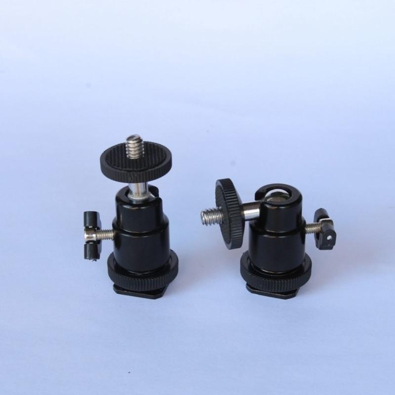 金属热靴小云台相机热靴云台三脚架万向球形云台摄影补光灯支架 金属